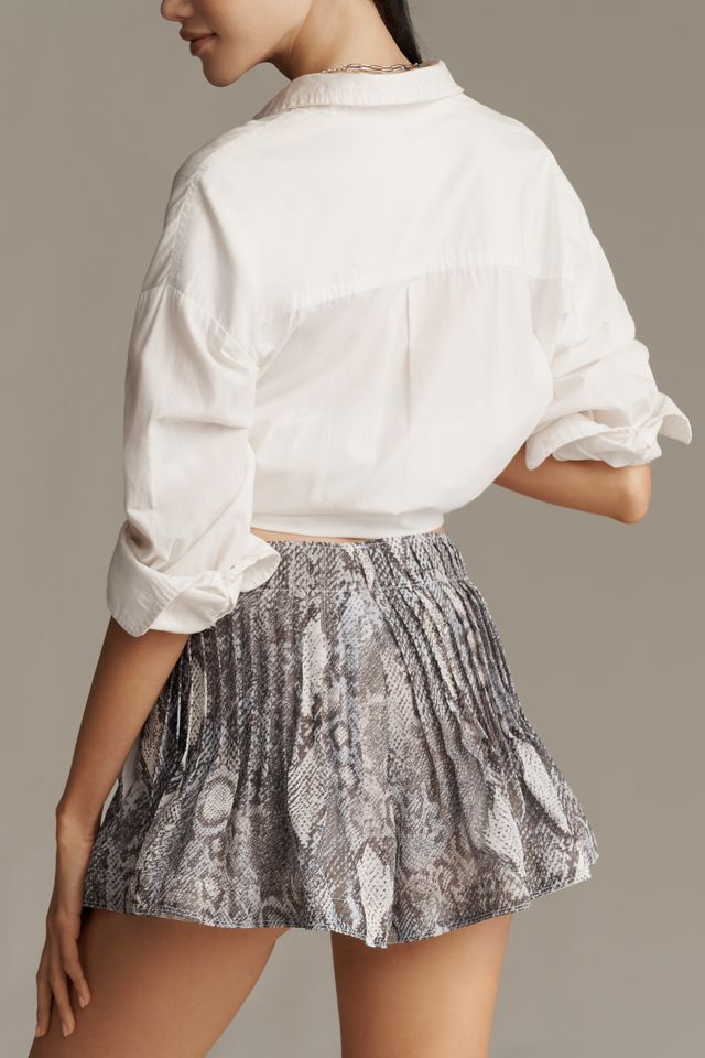 By Anthropologie Soft Pleated Mini Skort #2