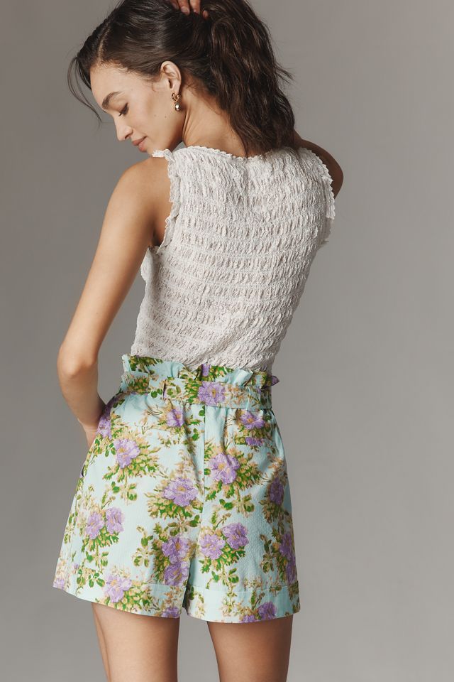 Plenty by Tracy Reese Belted Seersucker Shorts #3