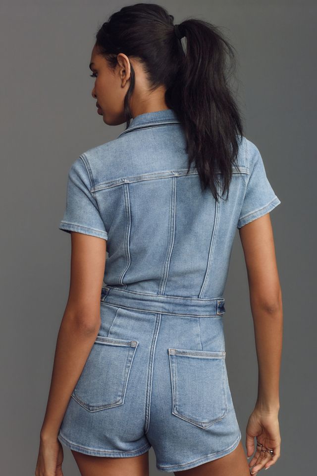 Good American Fit For Success Denim Romper #1