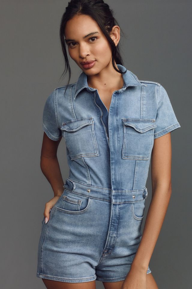 Good American Fit For Success Denim Romper #2