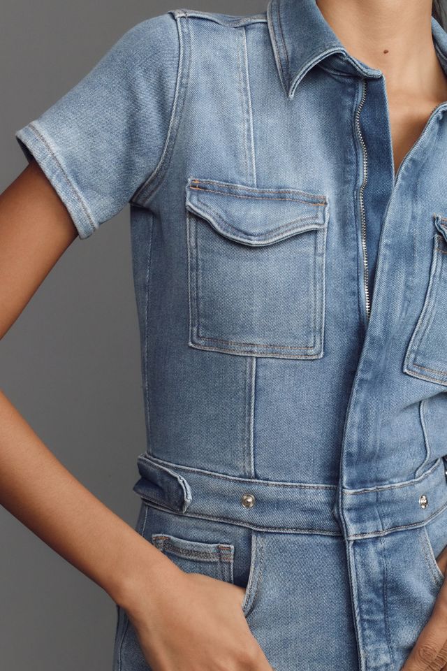 Good American Fit For Success Denim Romper #3