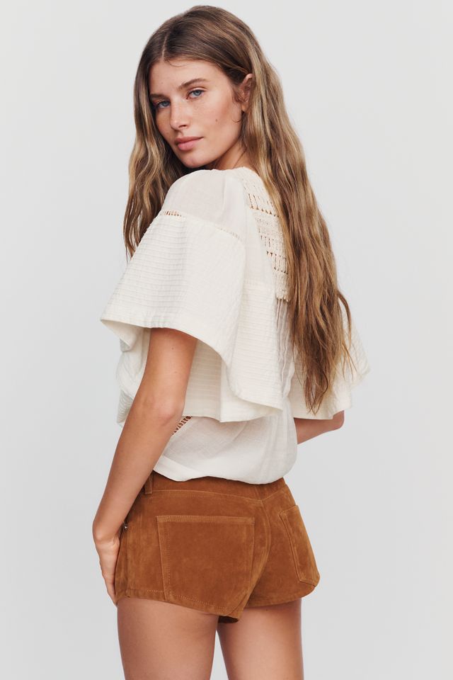 Good American Better Than Suede Micro Shorts #2
