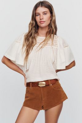 Good American Better Than Suede Micro Shorts