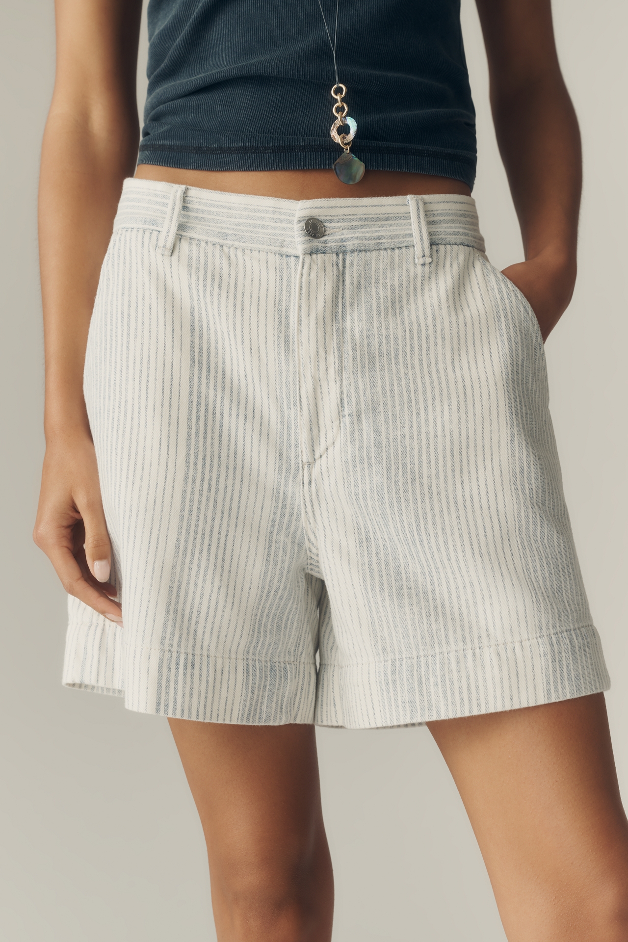 LE JEAN 100% Cotton Trouser Shorts
