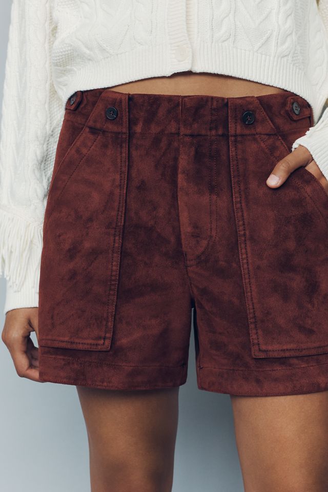 Pilcro Henri Faux Suede Camper Shorts #1