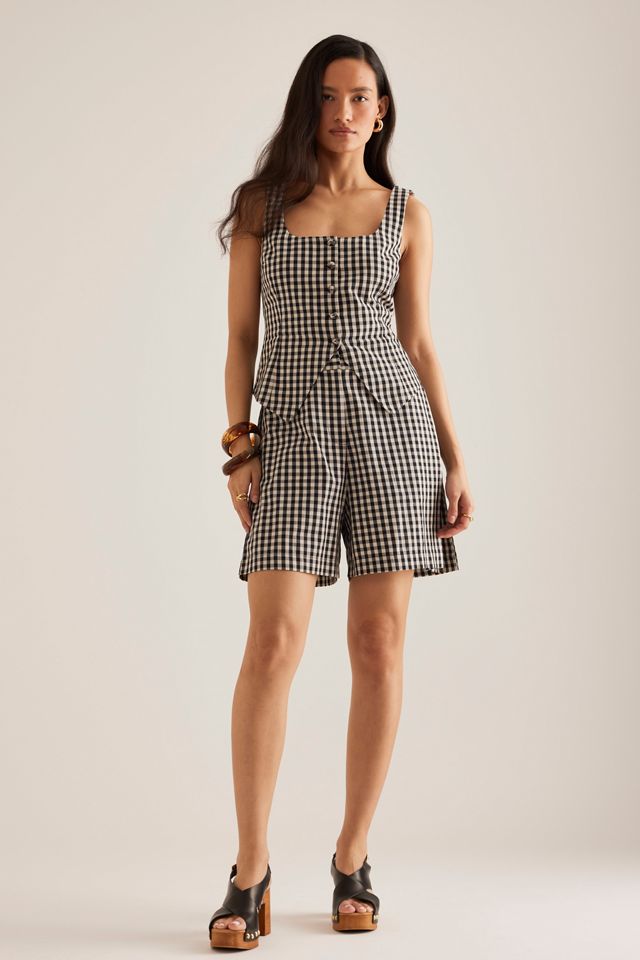 Short à carreaux City By Anthropologie #6
