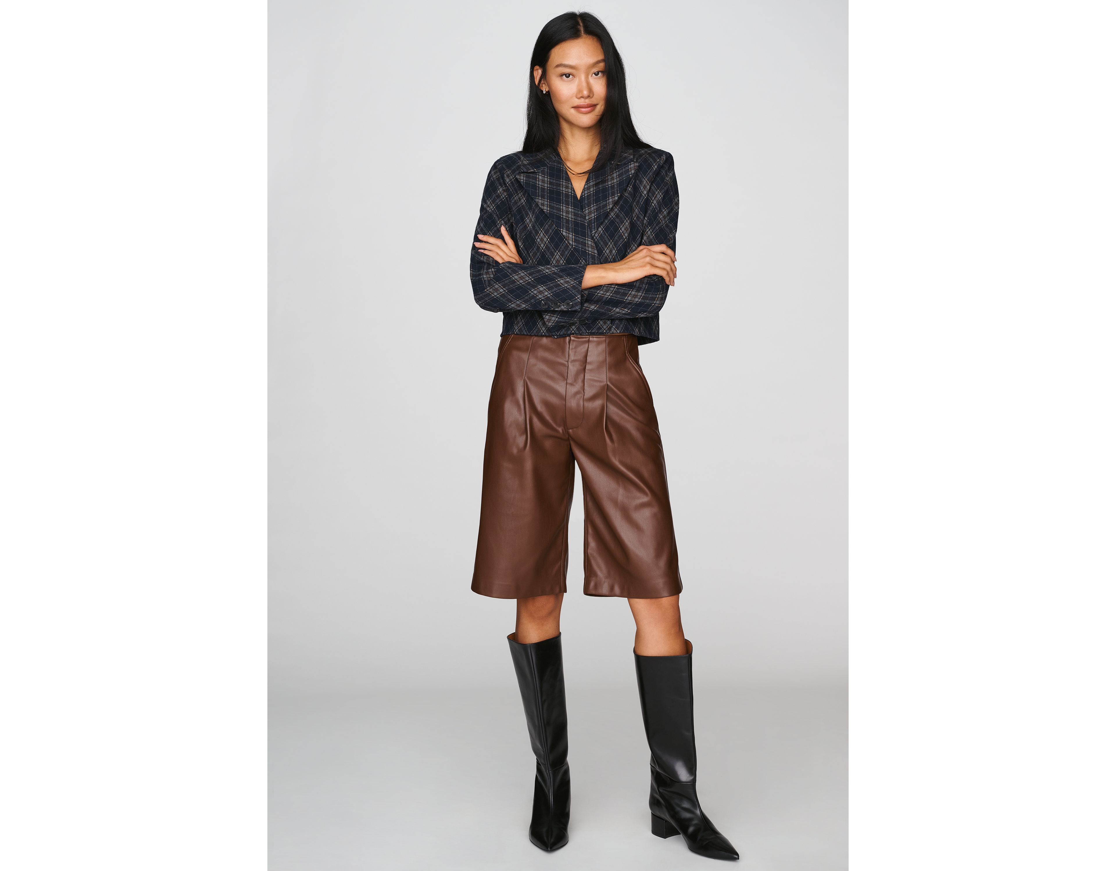 Hudson High-Rise A-Line Shorts