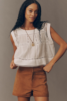 Walter Baker Kendra Leather Shorts In Brown