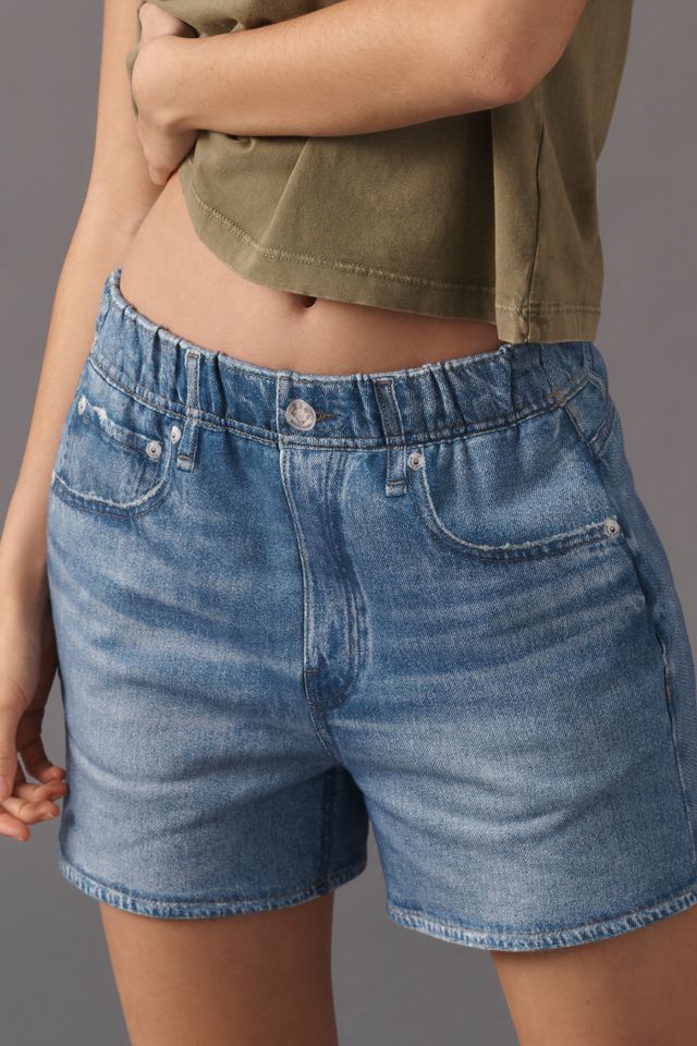 rag & bone Miramar Terry Denim-Knit Walking Shorts #1