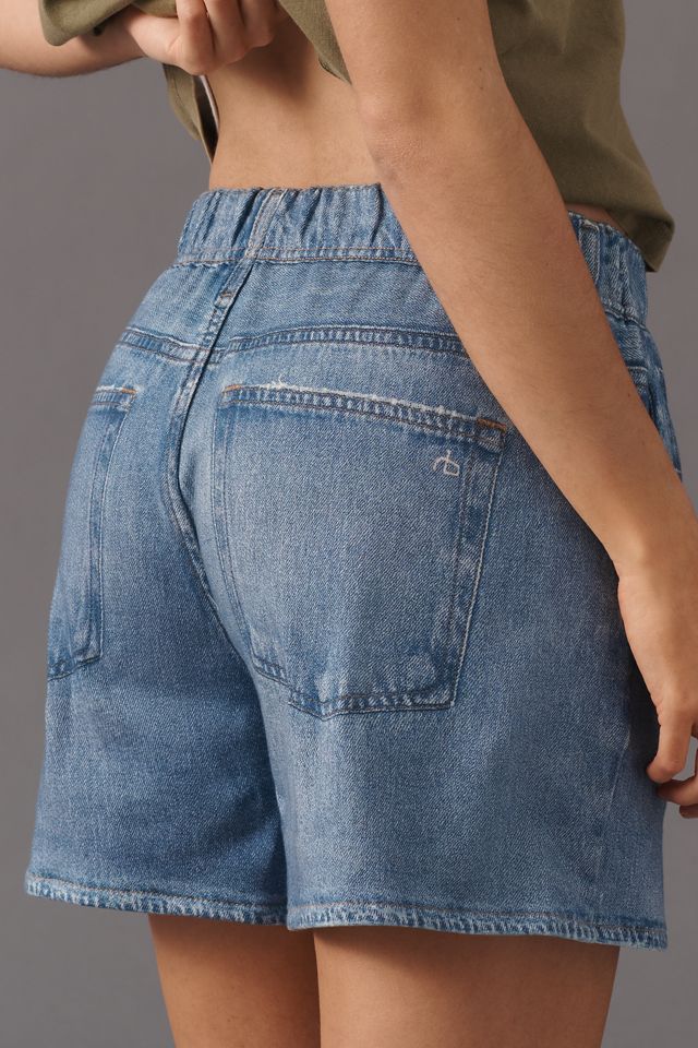 rag & bone Miramar Terry Denim-Knit Walking Shorts #3
