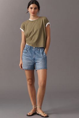 rag & bone Miramar Terry Denim-Knit Walking Shorts