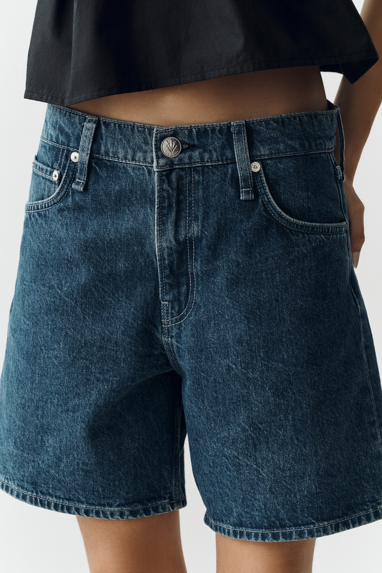 rag & bone Kaia Cotton High Rise Shorts
