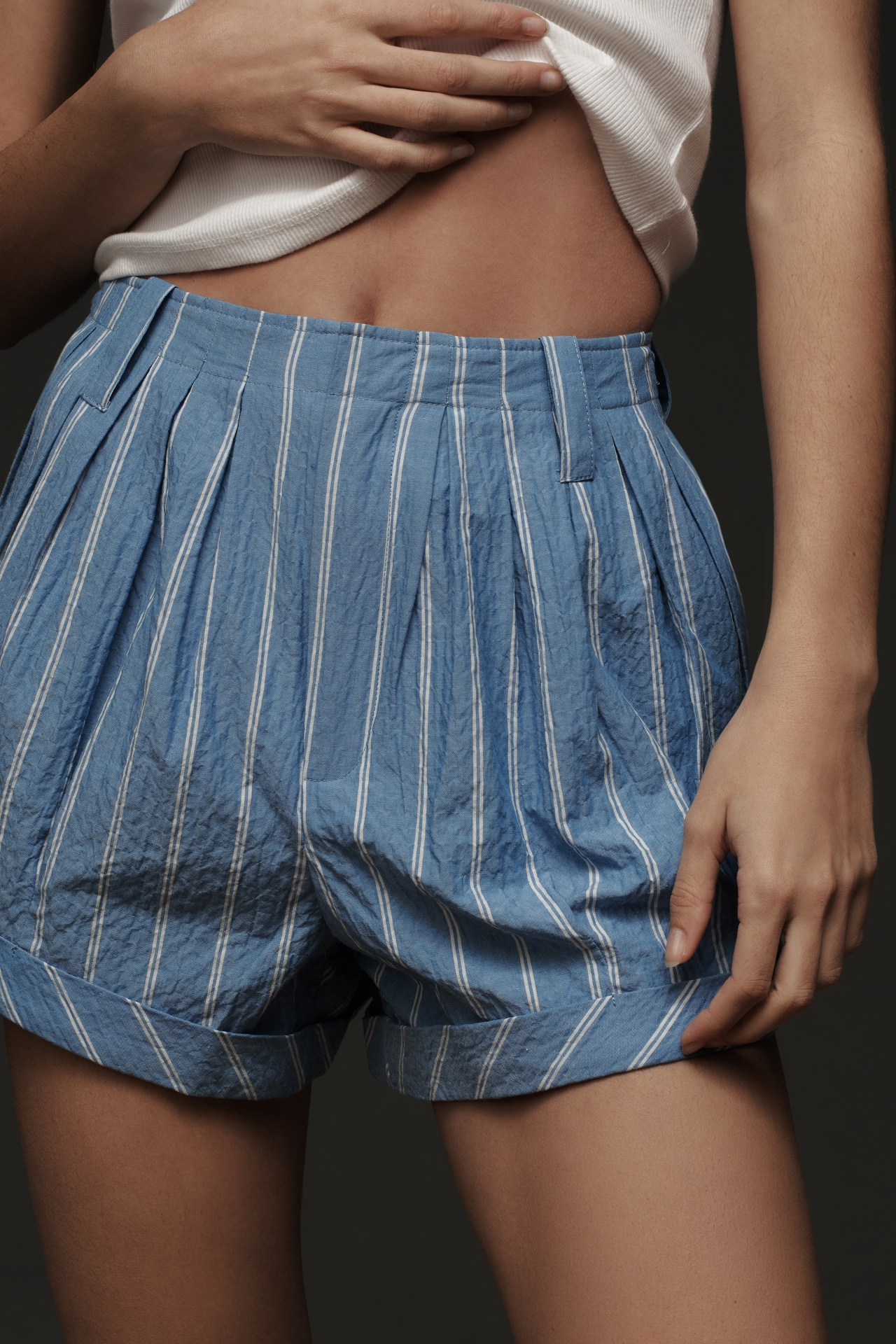 By Anthropologie Pleated Shorts