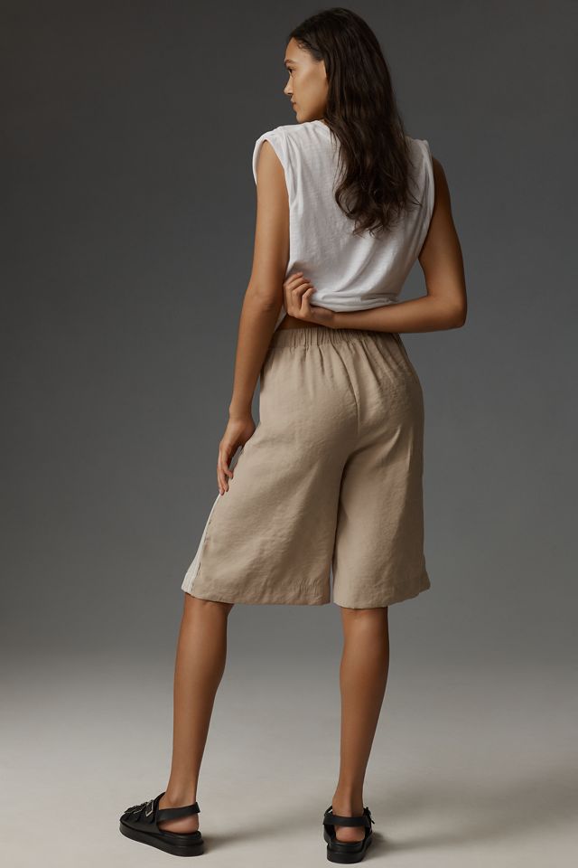 By Anthropologie Lace Side-Stripe Shorts #2