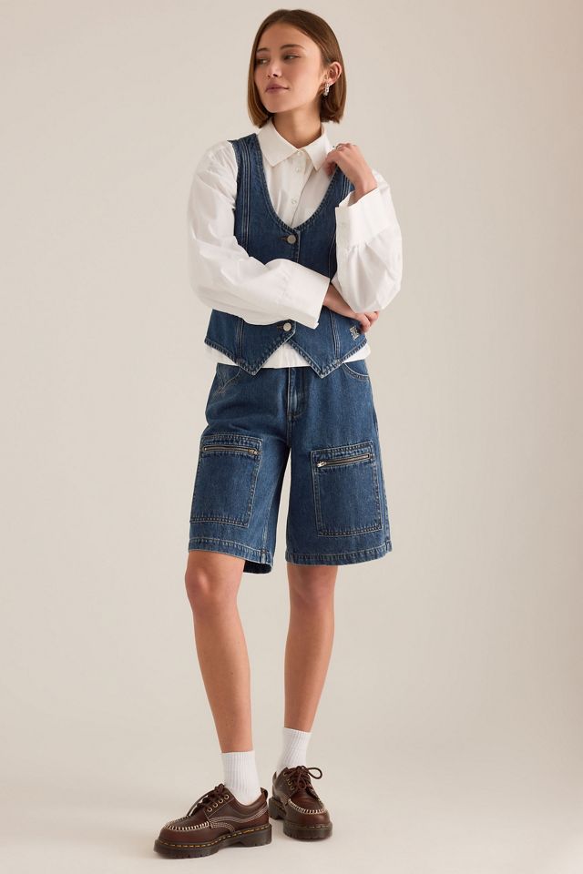 Seventy + Mochi Shorts in Denim Alex Phoenix #2