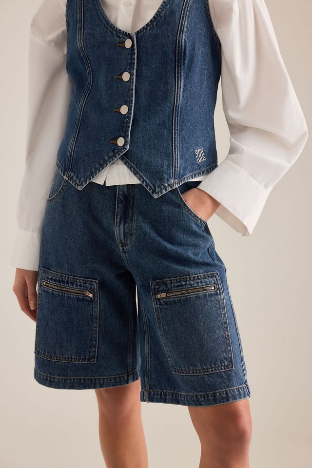Seventy + Mochi Shorts in Denim Alex Phoenix #5