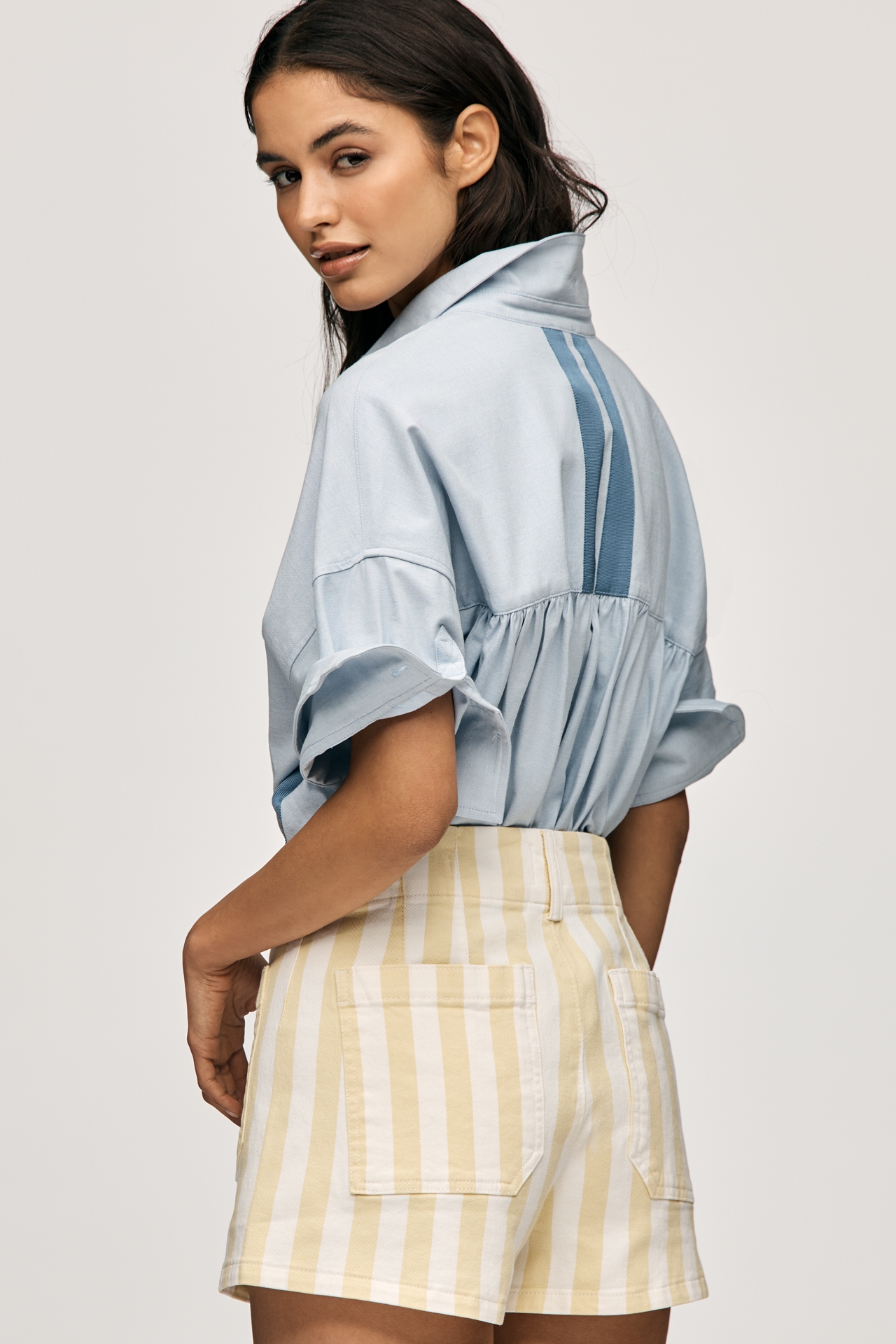 The Colette Striped Shorts by Maeve