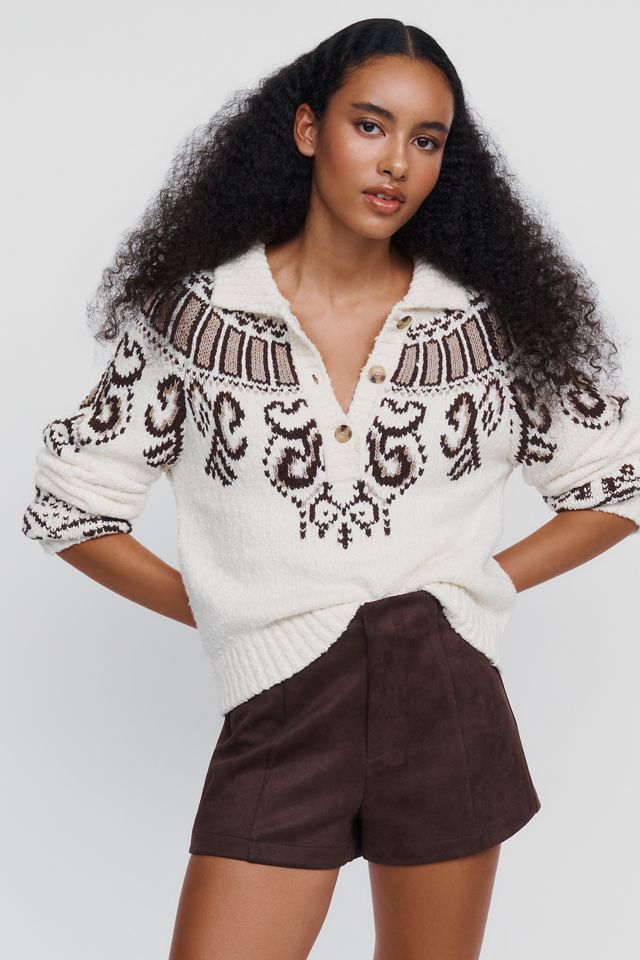 Elodie Marais Faux-Suede Shorts #2