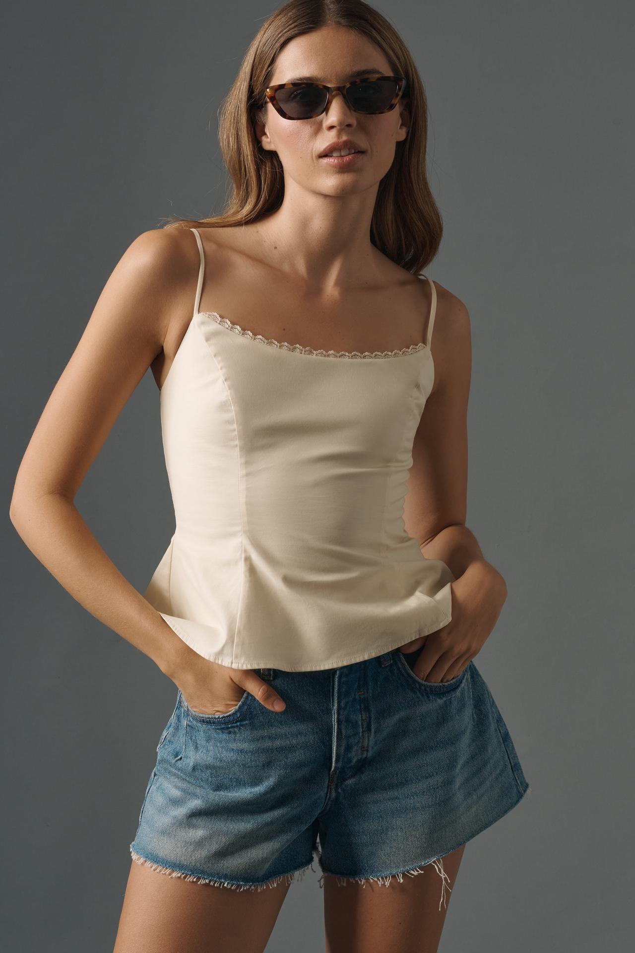 The Everyday Denim Shorts by Pilcro