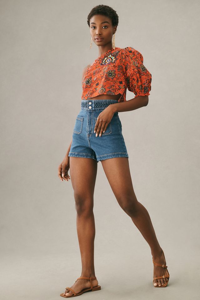 Magali Pascal Birkin High-Rise Shorts | Anthropologie