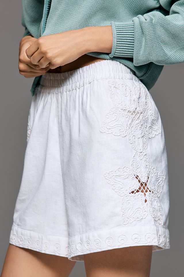 Ollari Cutwork Pull-On Shorts #1