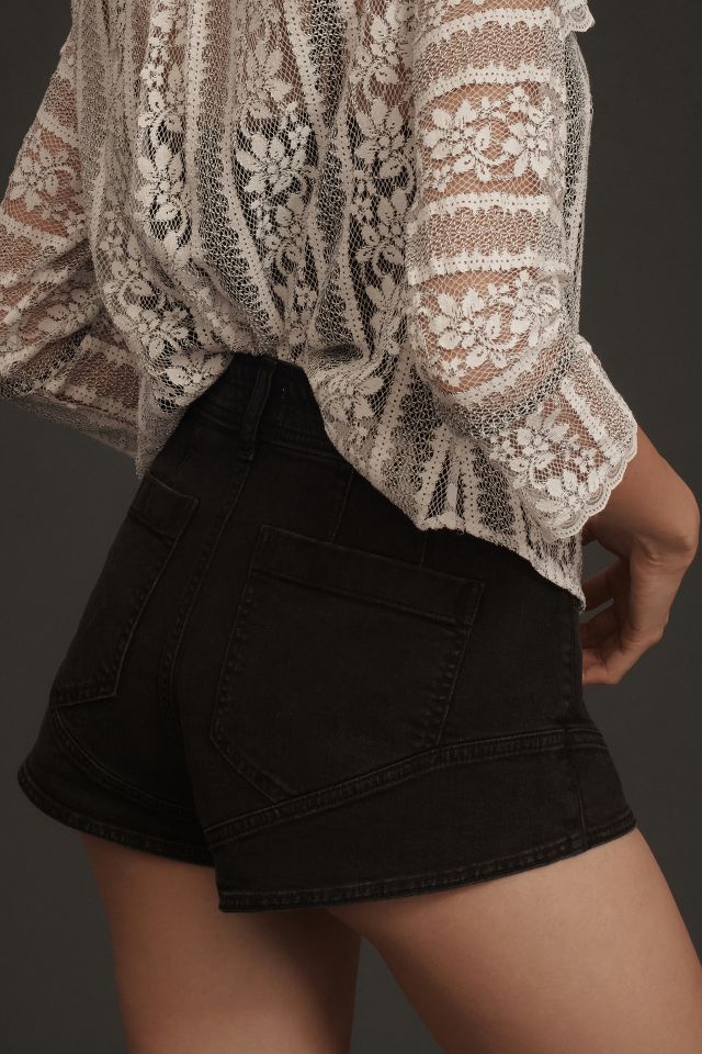By Anthropologie Mesh Lace Shorts