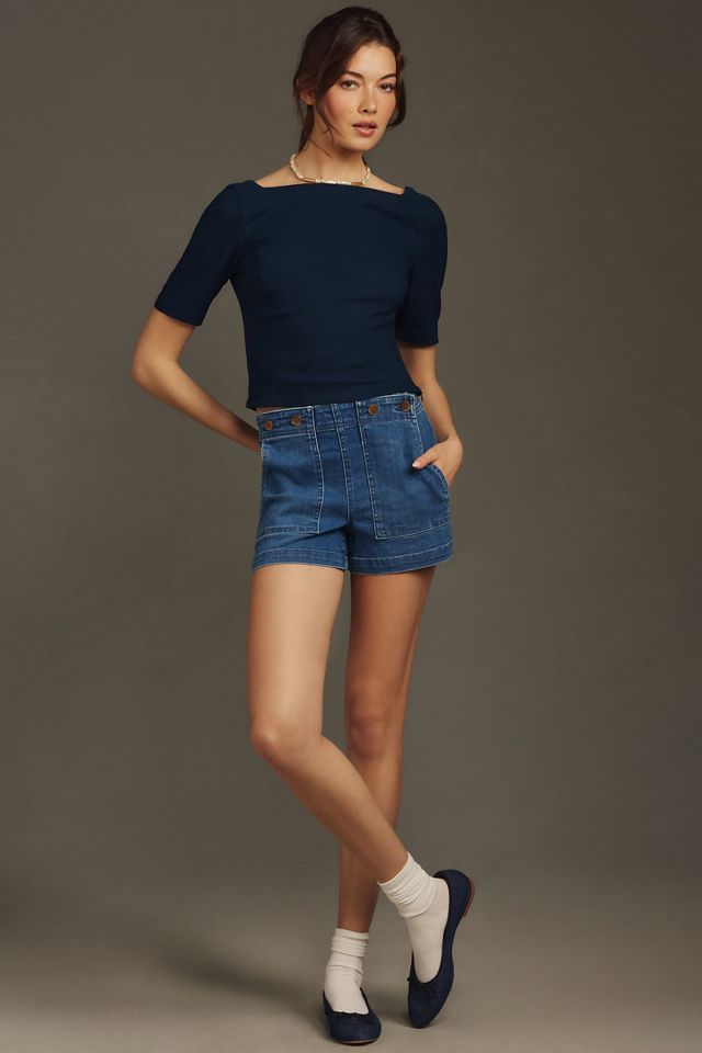 The Kit HighRise Utility Shorts by Pilcro Anthropologie