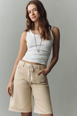 Pilcro Classic Bermuda Denim Shorts