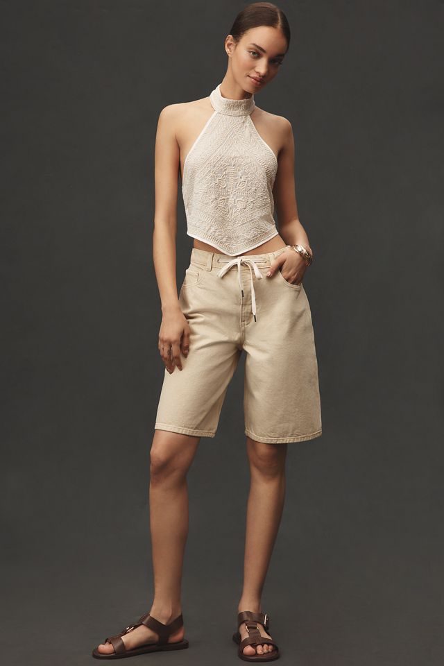 Pilcro Classic Bermuda Denim Shorts #3