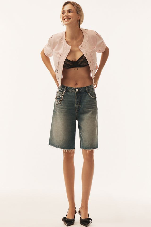 Pilcro Classic Bermuda Denim Shorts #1