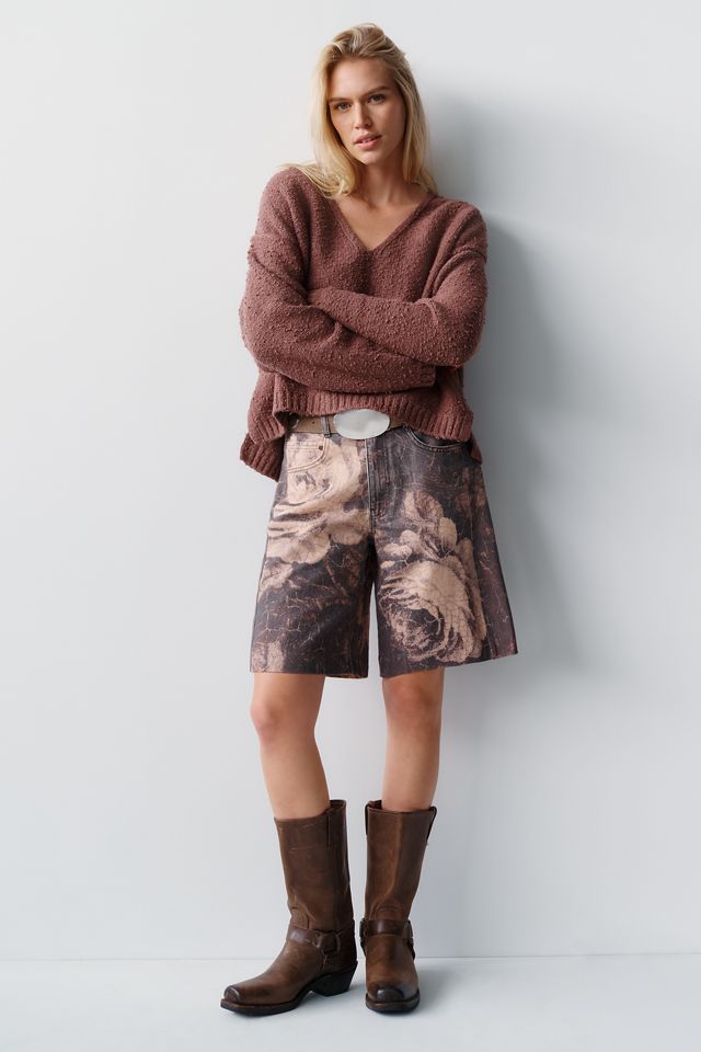 Pilcro Adi Mid Rise Relaxed Bermuda Shorts #4