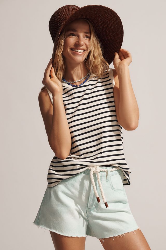 The Devon Denim Shorts by Pilcro: Spray Color Edition #1