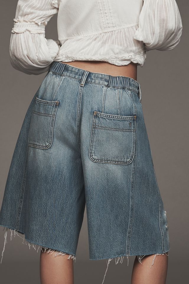 Pilcro Elastic-Back Denim Bermuda Shorts #2