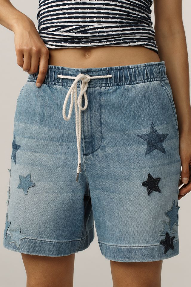 Pilcro Star-Embellished PJ Pull-On Shorts #1