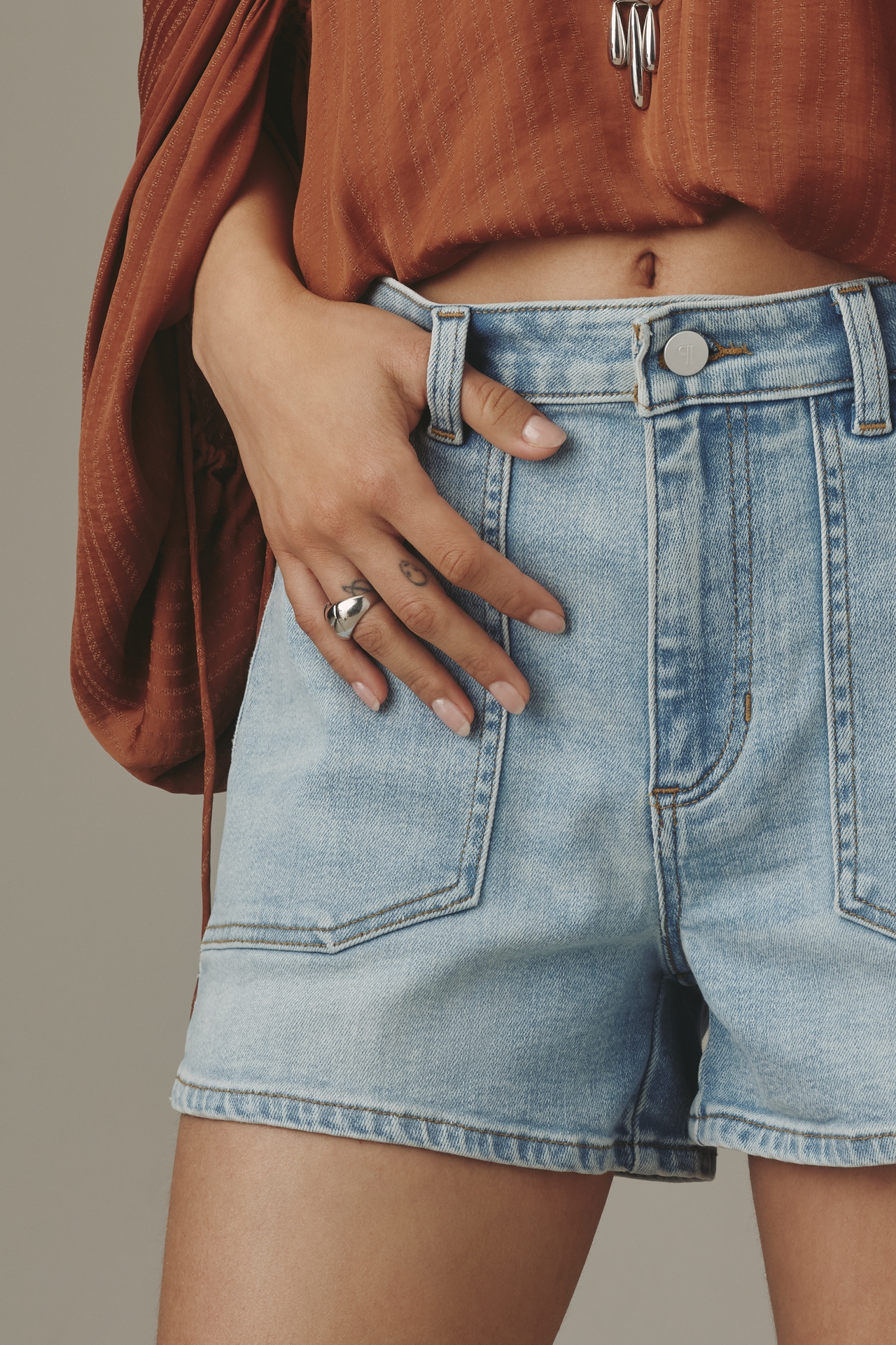 The Rylan High-Rise Shorts by Pilcro