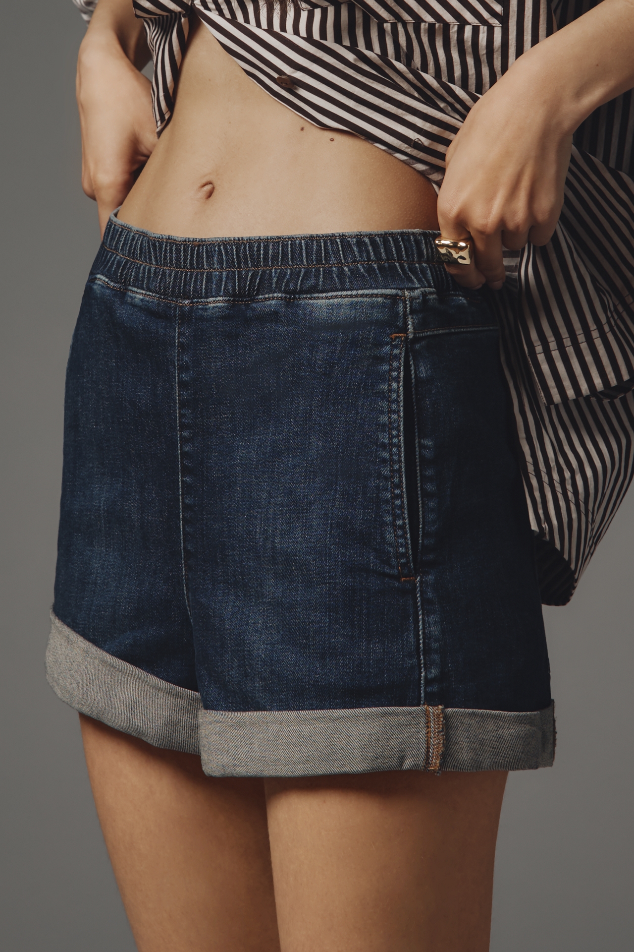 The Izzie Relaxed Pull-On Shorts by Pilcro