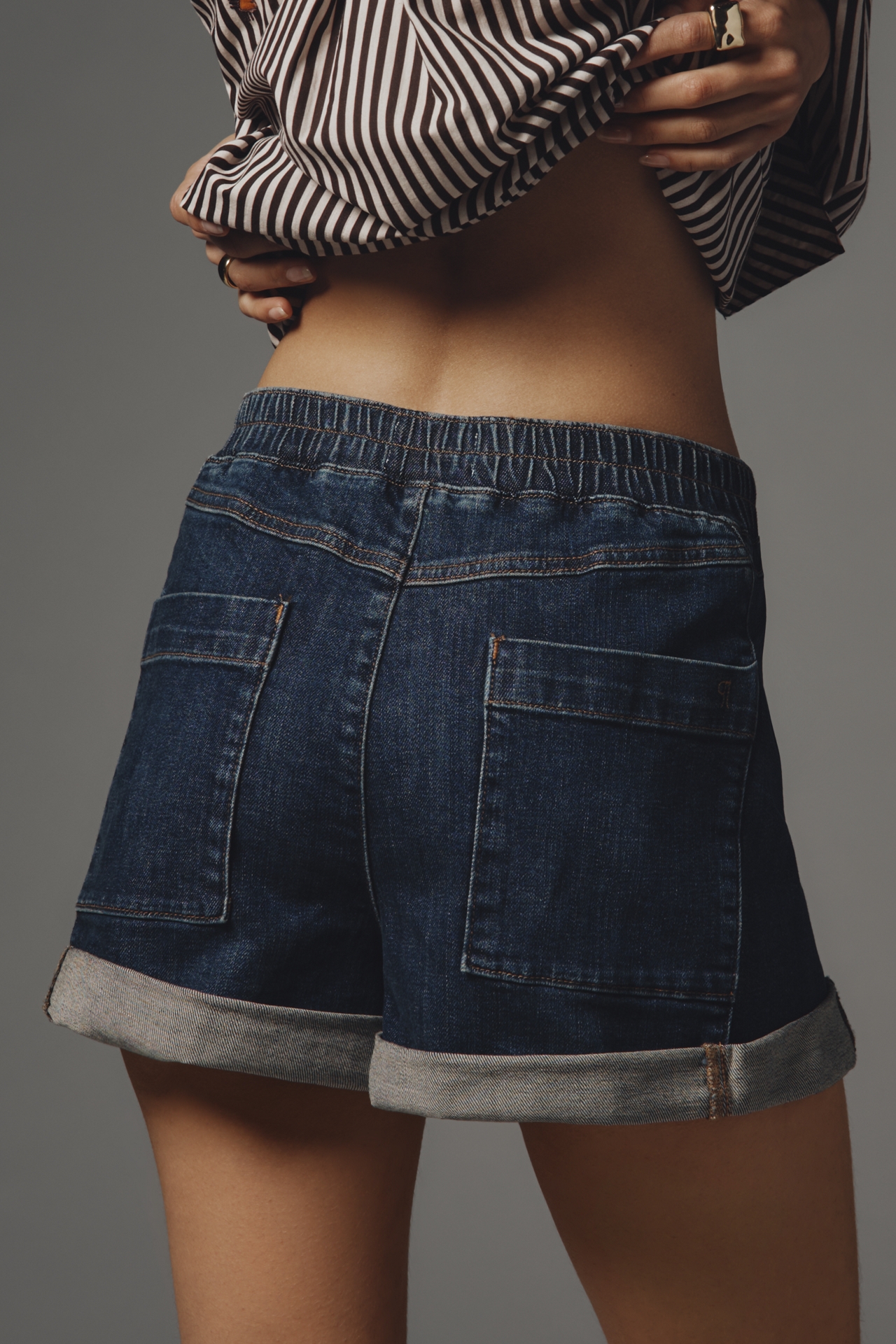 The Izzie Relaxed Pull-On Shorts by Pilcro