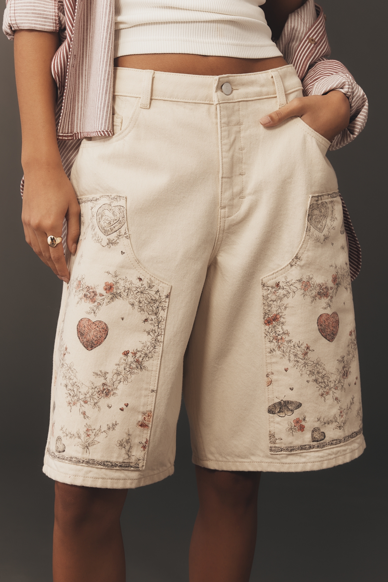 Pilcro Classic Bermuda Love Long Shorts