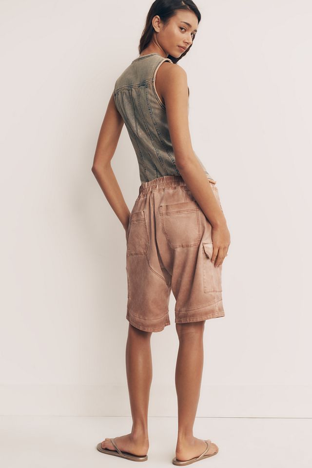 Soft Wash Harem Shorts by Pilcro #3