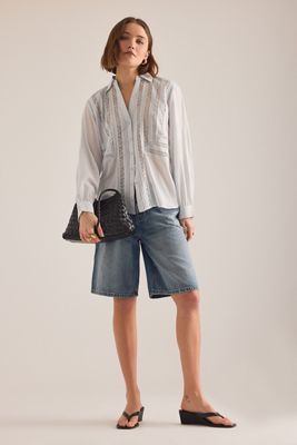 Pilcro Classic Denim Bermuda Shorts