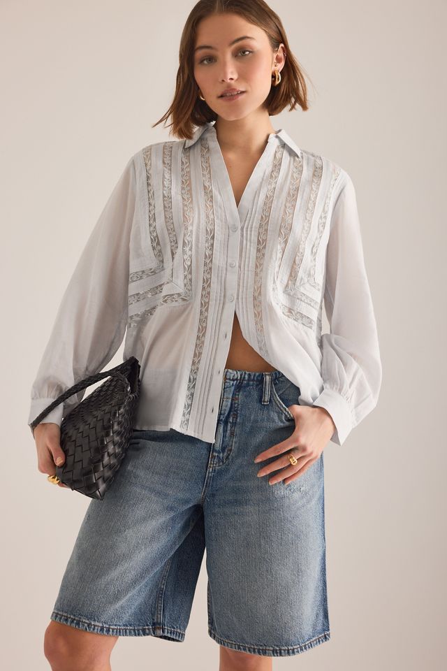 Pilcro Classic Denim Bermuda Shorts #1