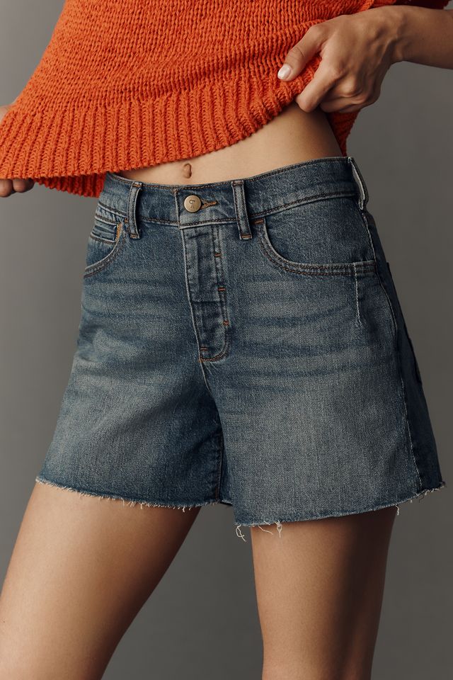 Devon Long Denim Shorts by Pilcro #2