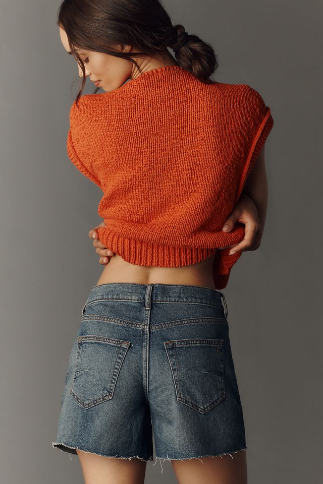 Devon Long Denim Shorts by Pilcro #3