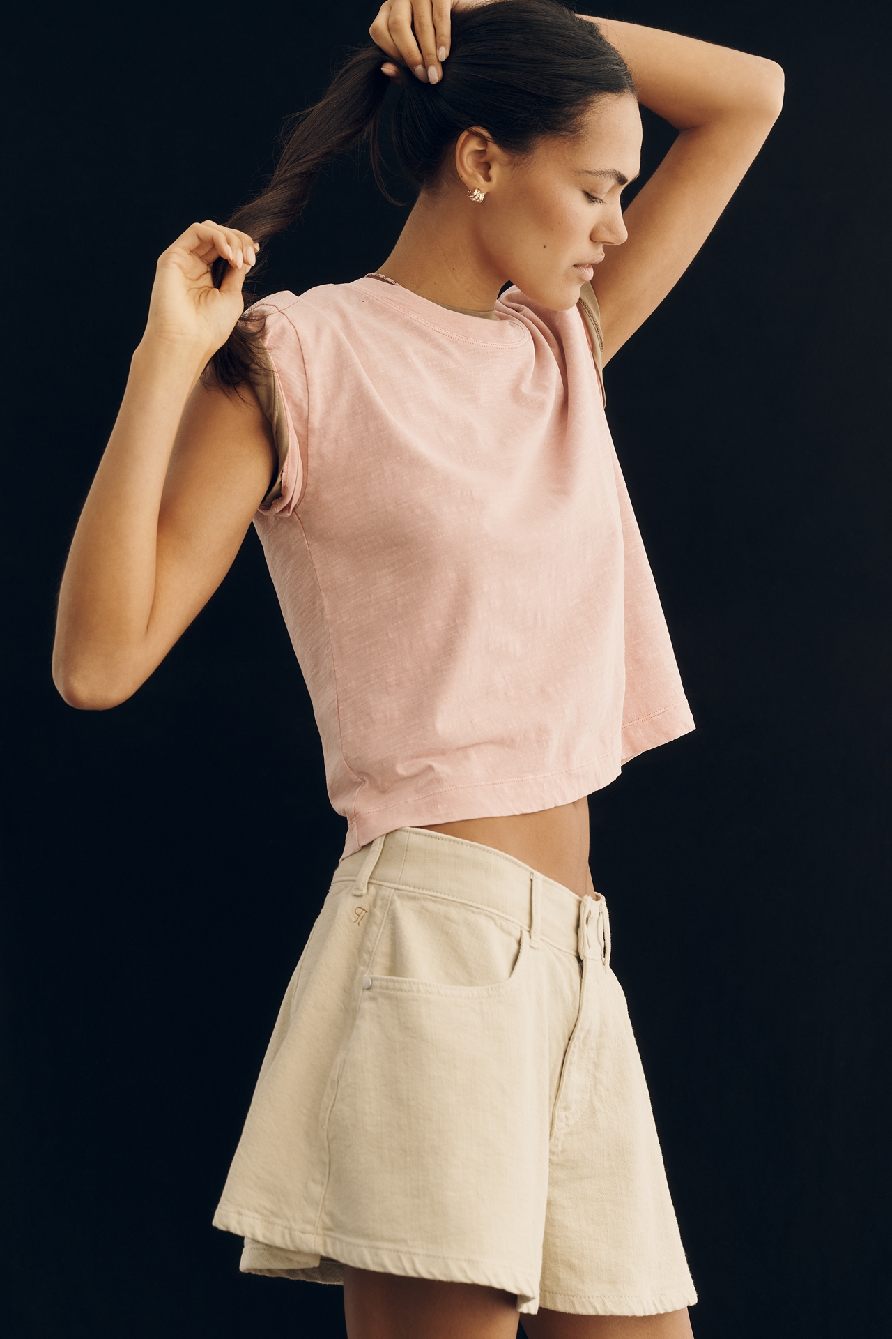 Pilcro Regenerative Cotton Skirty Shorts