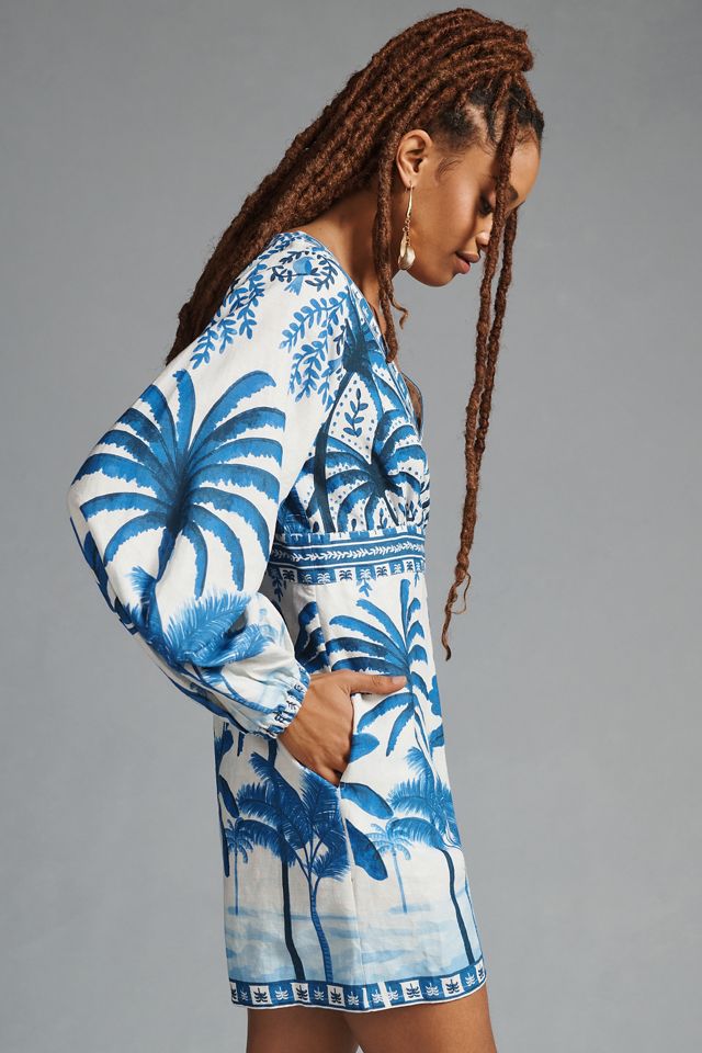 Farm Rio Long-Sleeve Printed Romper #4