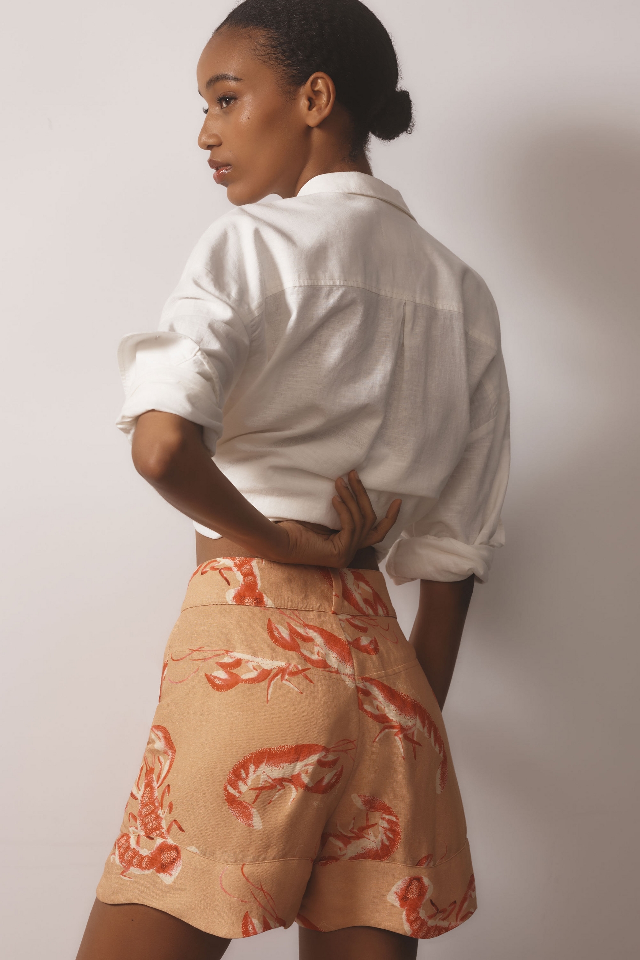 Farm Rio Linen Lobster Shorts