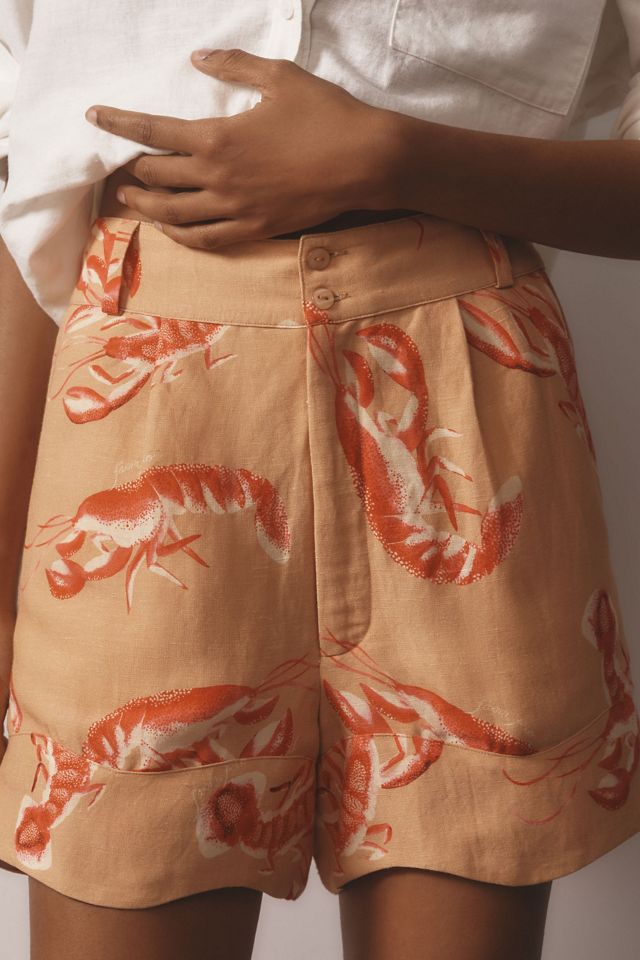 Farm Rio Linen Lobster Shorts #2