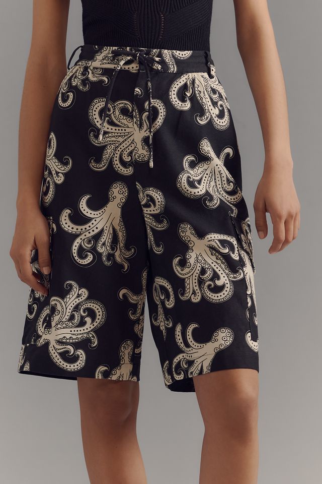 Farm Rio x Anthropologie Octopus-Print Bermuda Shorts #1