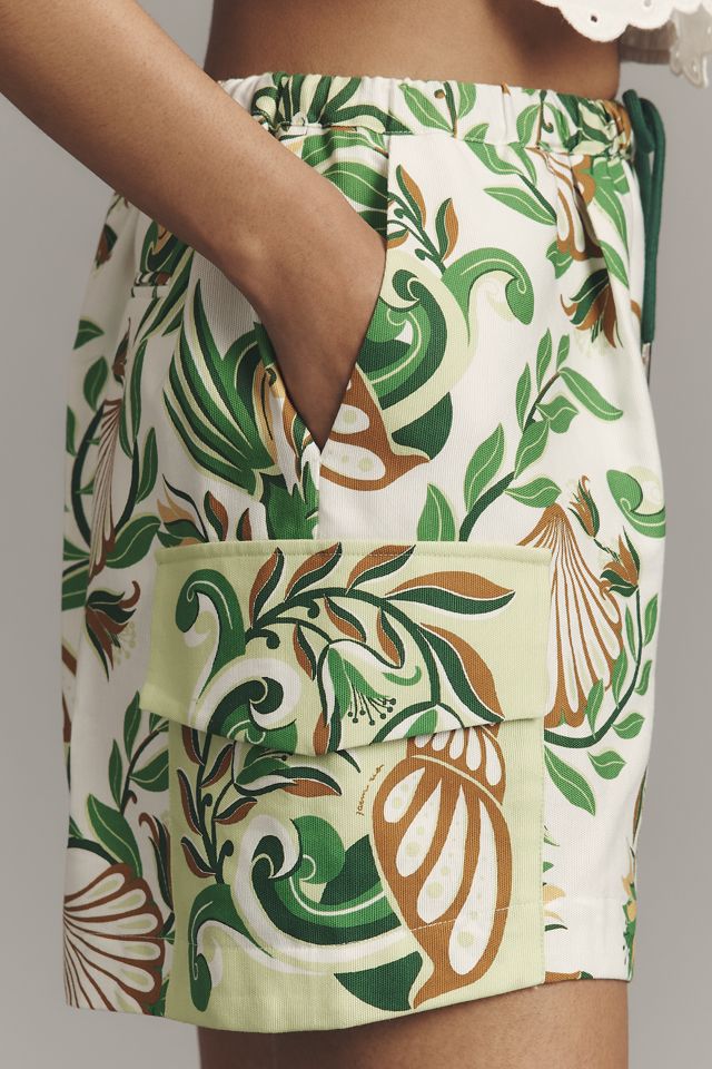 Farm Rio Tie-Front Cargo Shorts #1