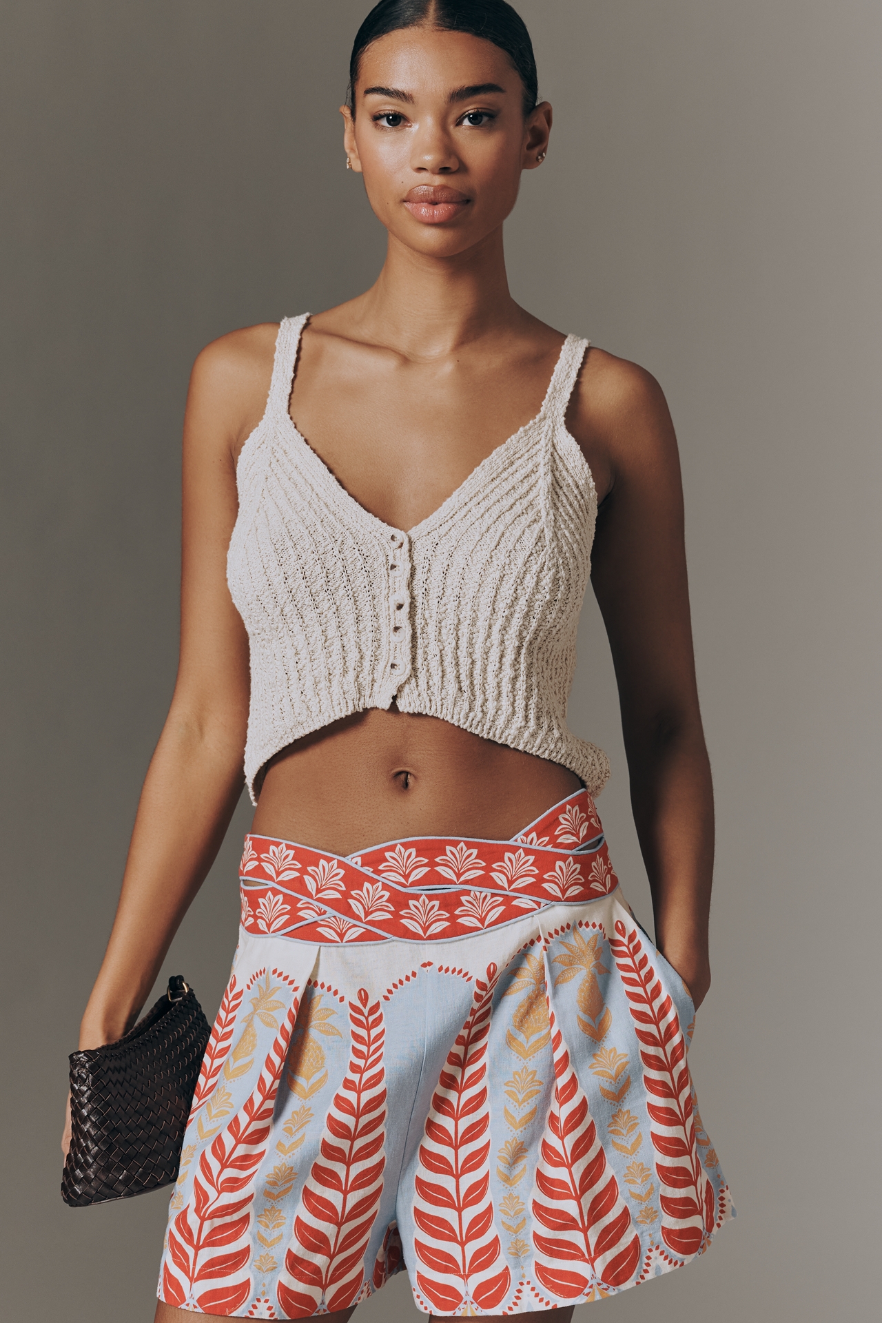 Farm Rio Braided Waist Shorts